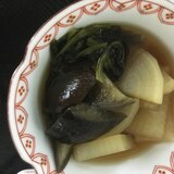 大根と茄子と小松菜の煮物(^^)